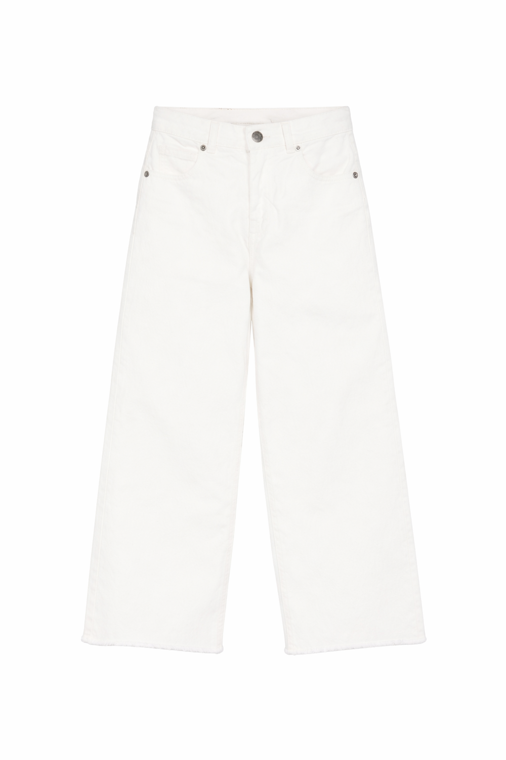 Jeans per bambina Douuod Kids bianchi con orlo sfrangiato DY6Q30 Z3702 101 DOUUOD KIDS