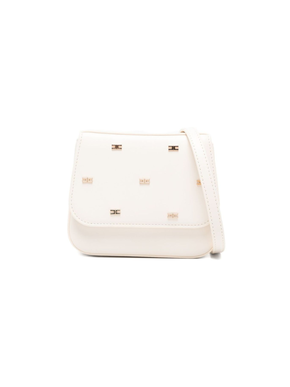 Borsa a tracolla mini per bambina Elisabetta Franchi La Mia Bambina bianca con logo EFBO112CTV025 0004 ElISABETTA FRANCHI