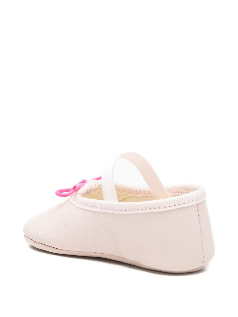 Ballerine per neonata Bonpoint rosa con dettaglio fiocco fucsia S06NSOL00001 025 BONPOINT KIDS