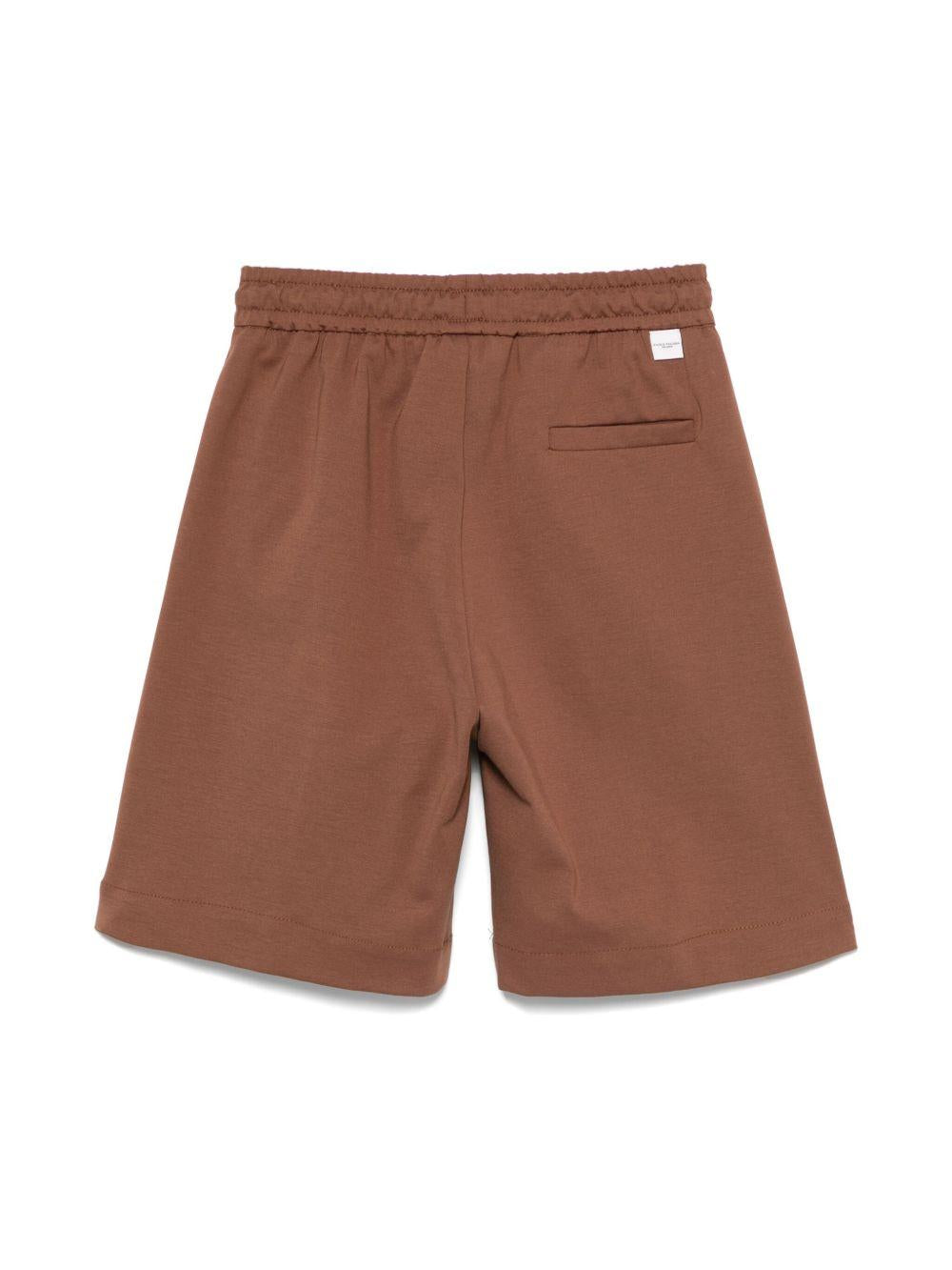 Bermuda per bambino Paolo Pecora Kids marrone con vita con coulisse elasticizzata PP3931 TABACCO PAOLO PECORA KIDS