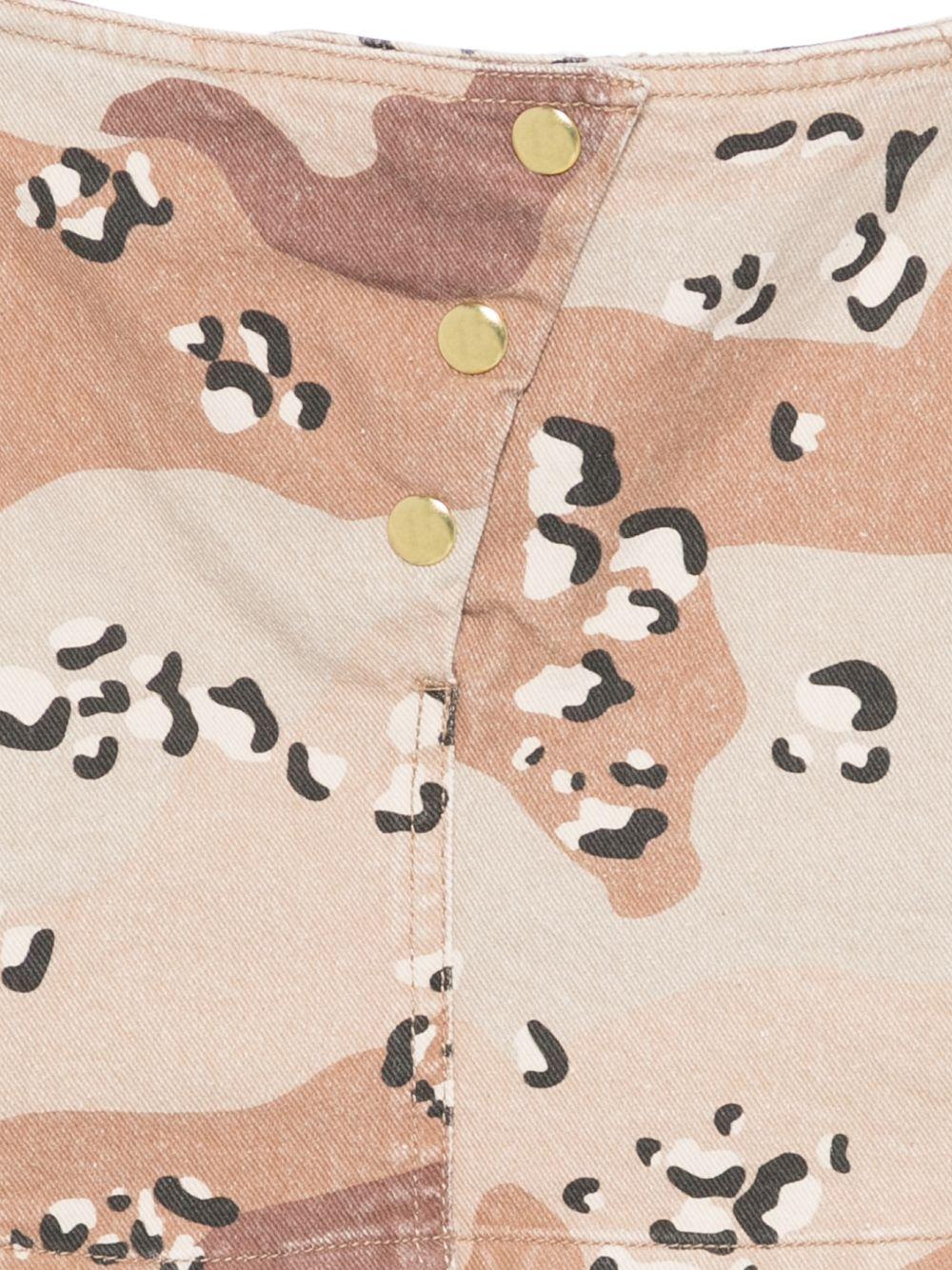 Gonna per bambina Douuod Kids marrone con stampa camouflage DY7A81 Z3843 108MA DOUUOD