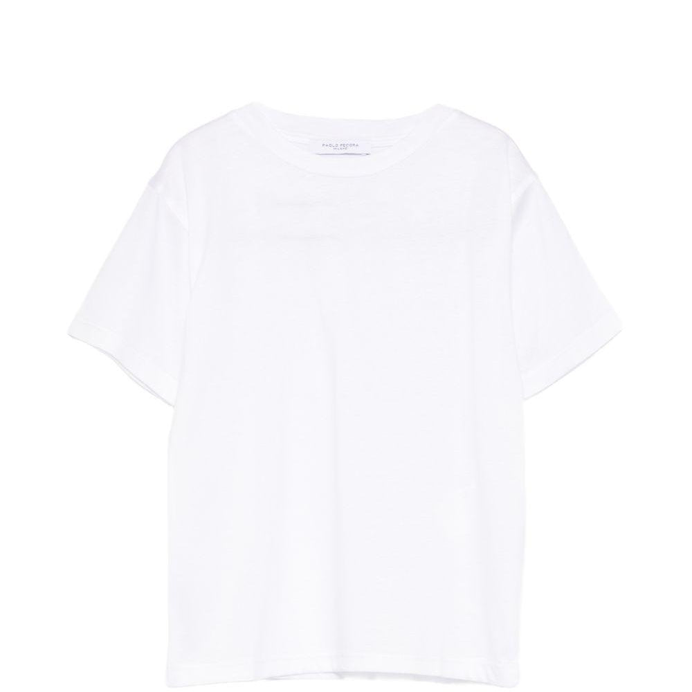 T-shirt per bambino Paolo Pecora Kids bianco con maniche corte PP4219 BIANCO PAOLO PECORA KIDS