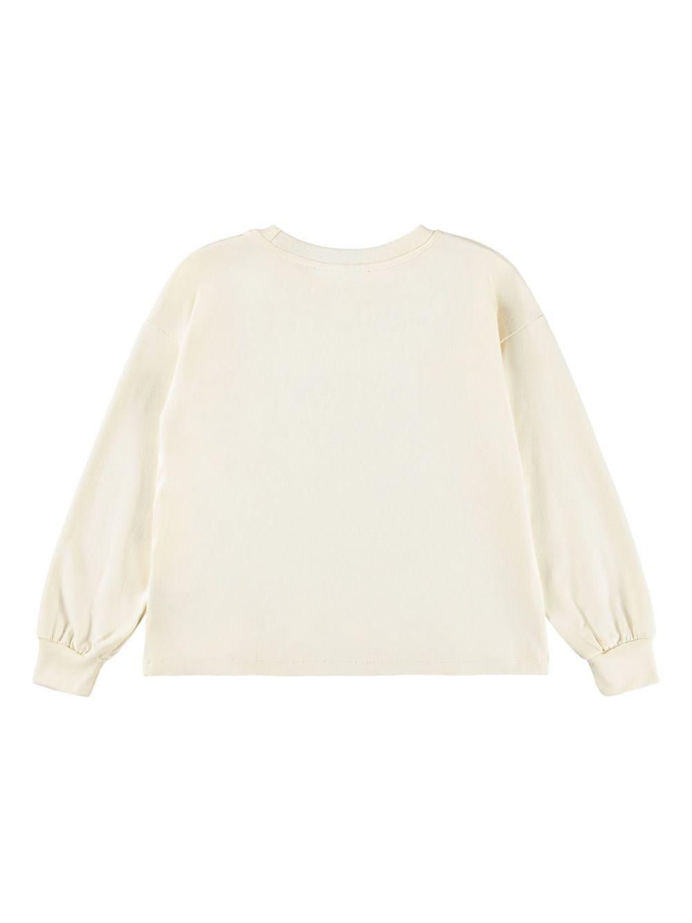 Felpa per bambina Molo beige con stampa sul davanti 2W25A405 4980 MOLO