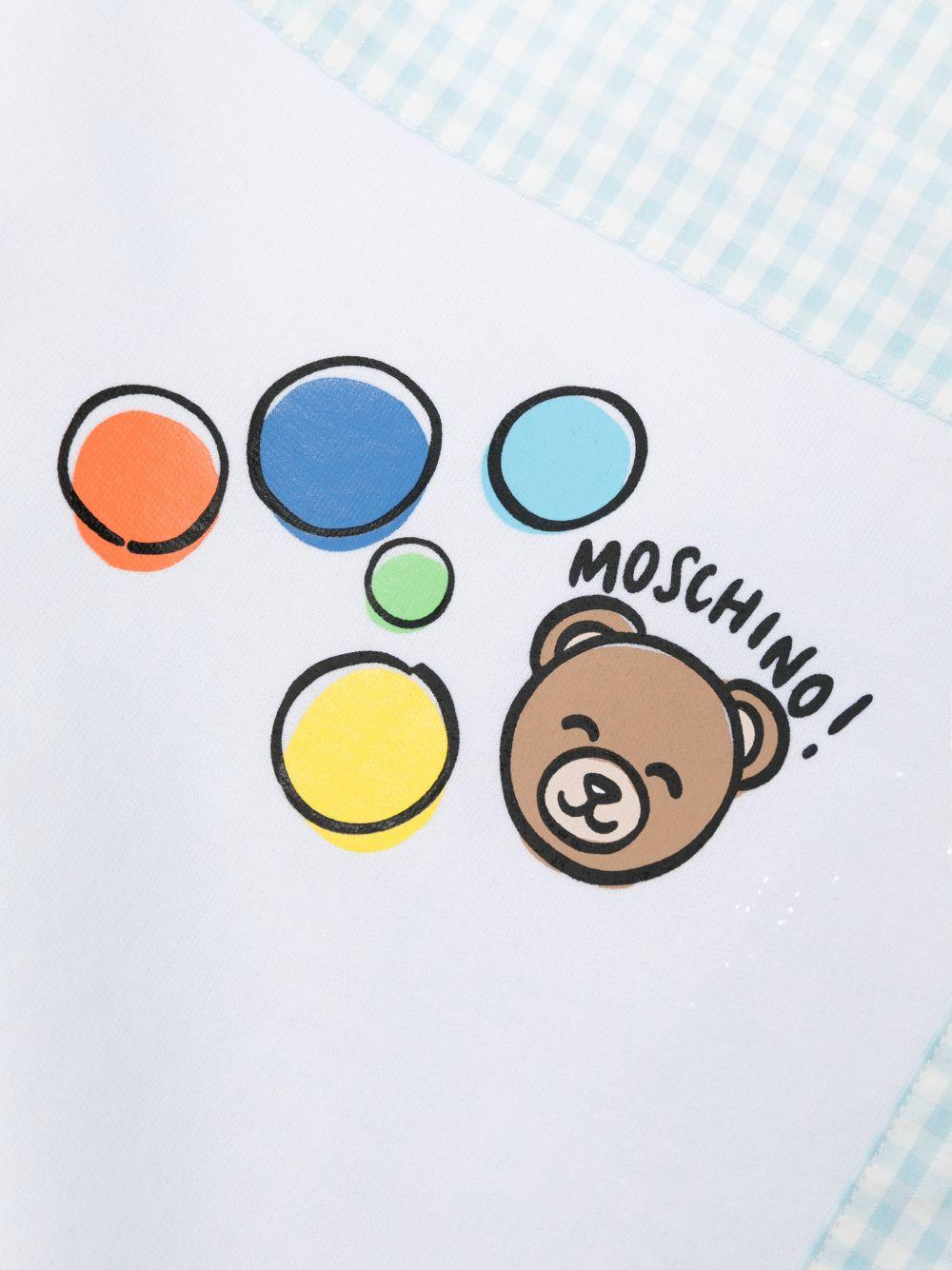 Coperta per neonato Moschino Kids multicolore con orsetto Teddy Bear MUB00LLZE10 83675 MOSCHINO KIDS