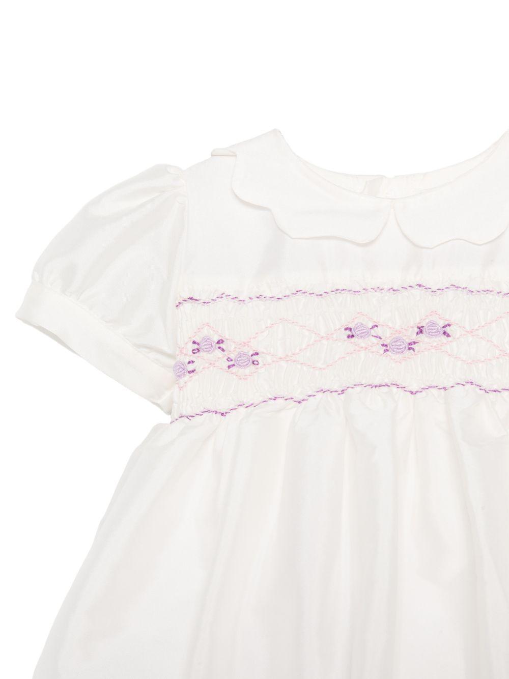 Abito per neonata Mariella Ferrari bianco con ricamo floreale ATD4 070 MARIELLA FERRARI KIDS