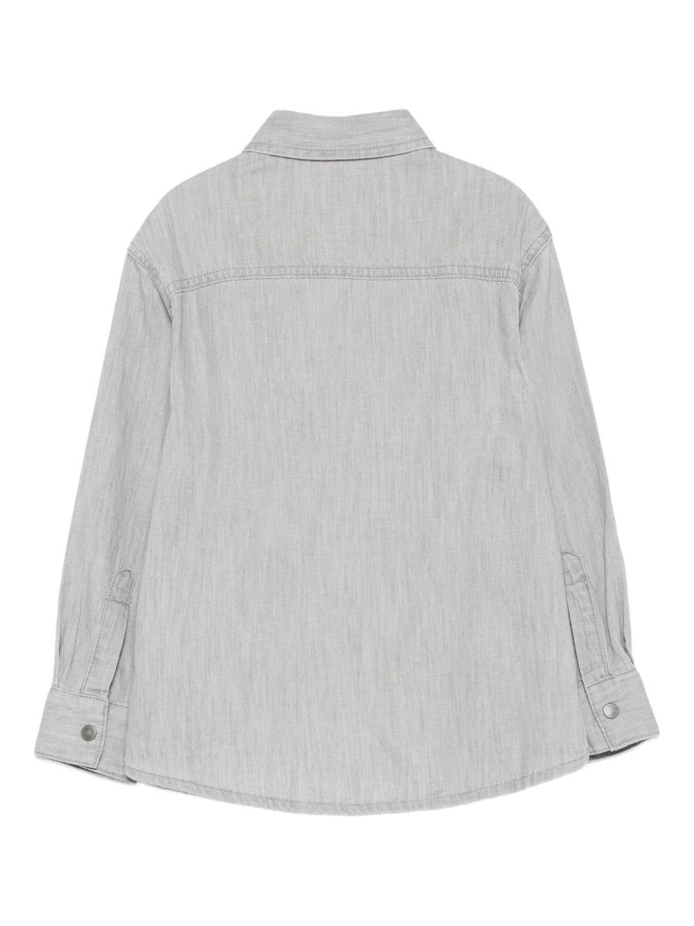 Camicia per bambino Stella McCartney Kids grigio con stampa scoiattolo TX5P10 Z0522 970 STELLA McCARTNEY KIDS