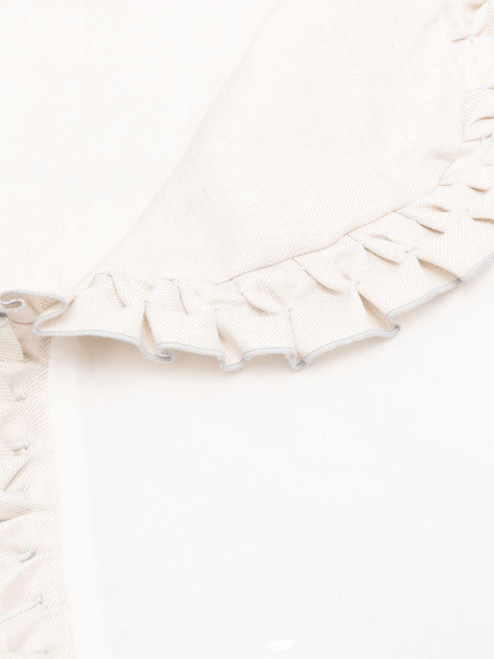 Coperta per neonati La Stupenderia beige con bordo arricciato 2CBCO50 D12AZZ LA STUPENDERIA