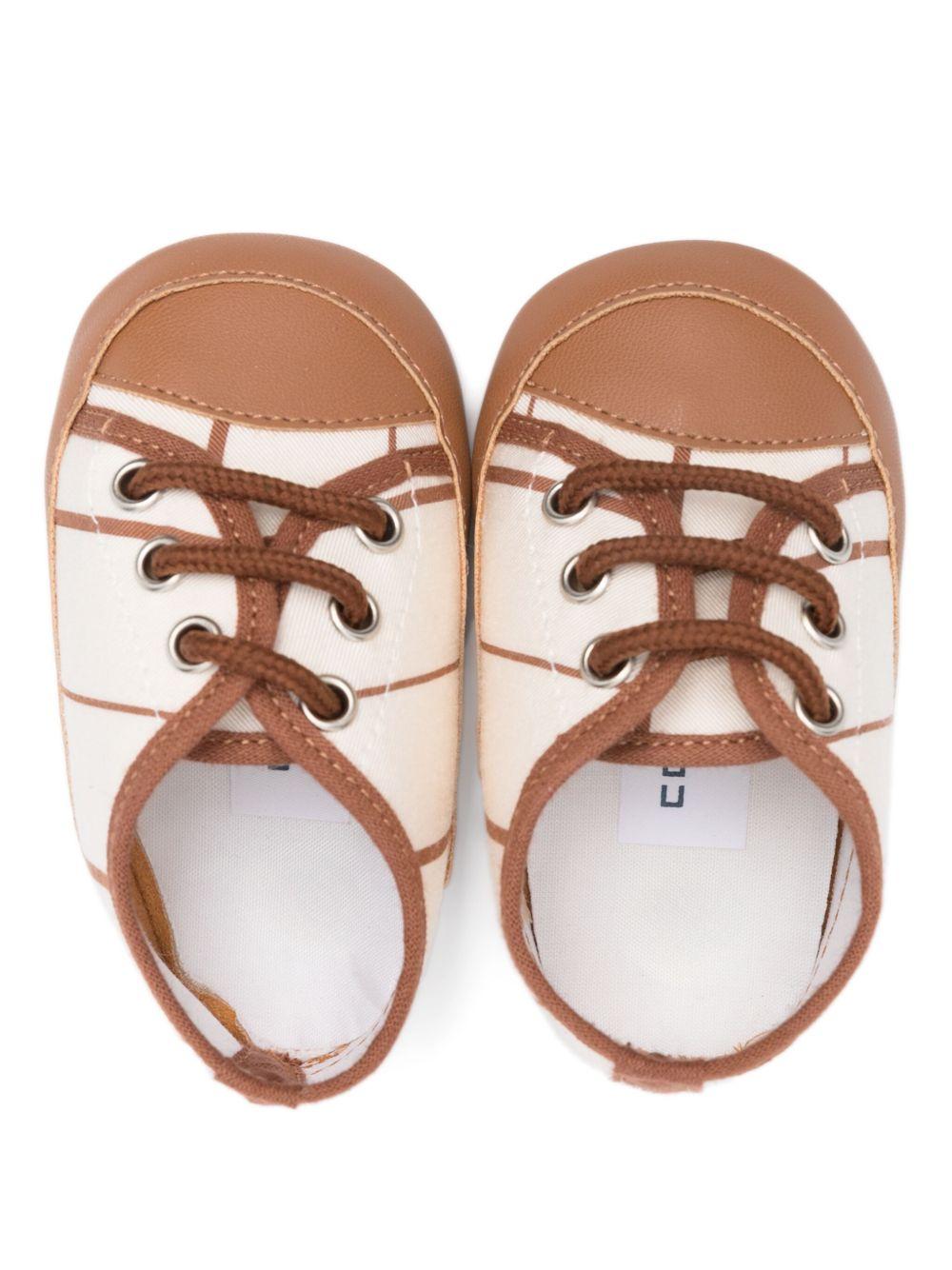 Sneakers primi passi per neonato Colorichiari beige a righe MN958141 4776 28 COLORICHIARI