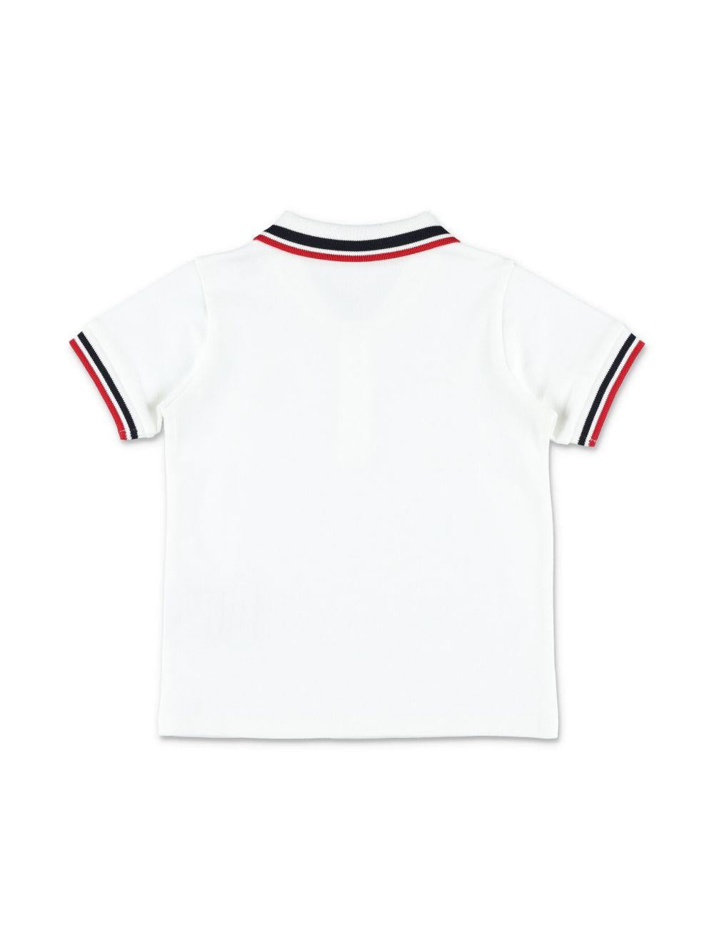 Set t-shirt e shorts per neonato Moncler Enfant multicolore con logo sul davanti L19518M000158496F F07 MONCLER KIDS