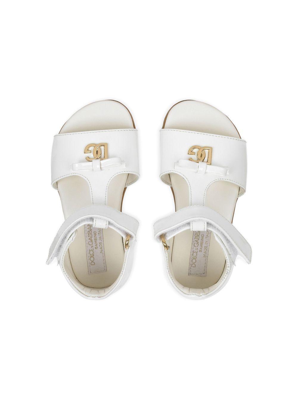 Sandali con placca logo D20082 A1328 87682 DOLCE & GABBANA KIDS