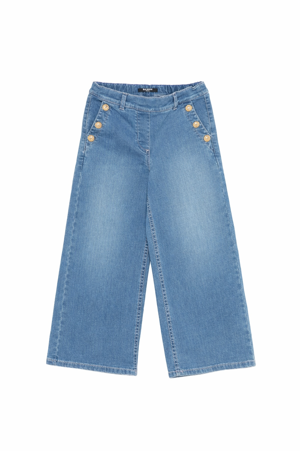 Jeans per bambina Balmain Kids denim con bottoni dorati BY6C10 Z3664 619 BALMAIN KIDS