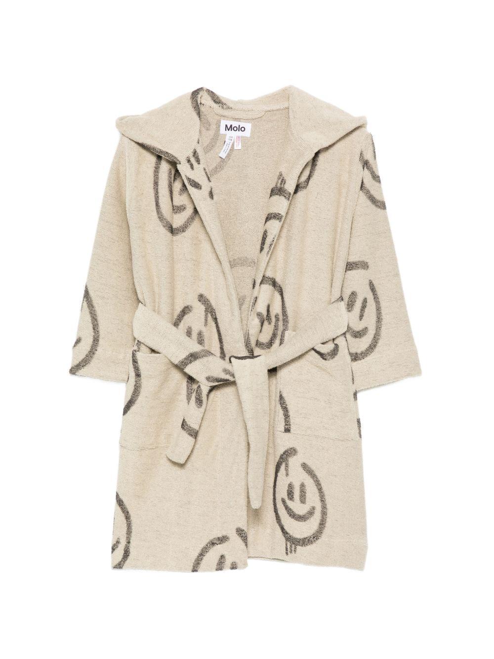 Accappatoio per bambini Molo Kids beige con cappuccio 7W26W401 5871 MOLO KIDS