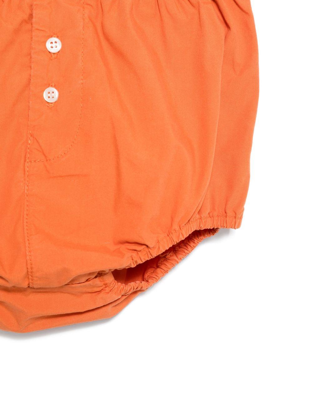 Pantaloncini in cotone per neonata Bonpoint arancione con vita elasticizzata S05OBEW00001 037 BONPOINT