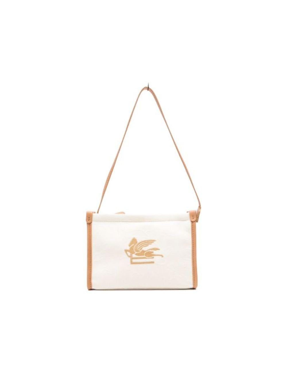 Borsa per bambina Etro Kids beige con ricamo Pegaso sul davanti GY0A08 I0308 105 ETRO KIDS