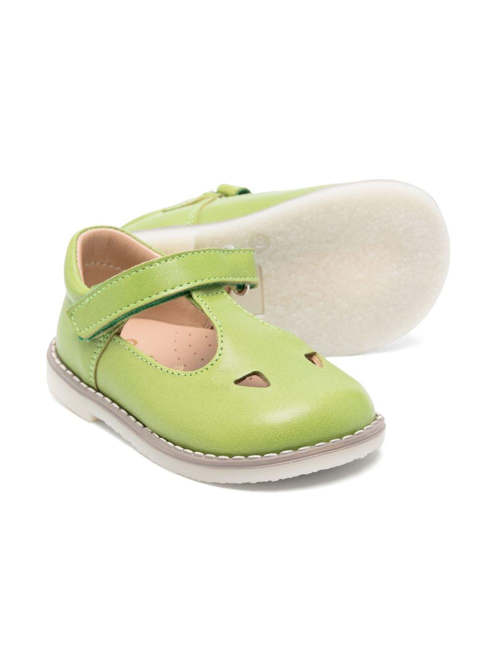 Scarpine per bambino Eli1957 verde con chiusura laterale a strappo 8865AJ YUCCA Eli Kids