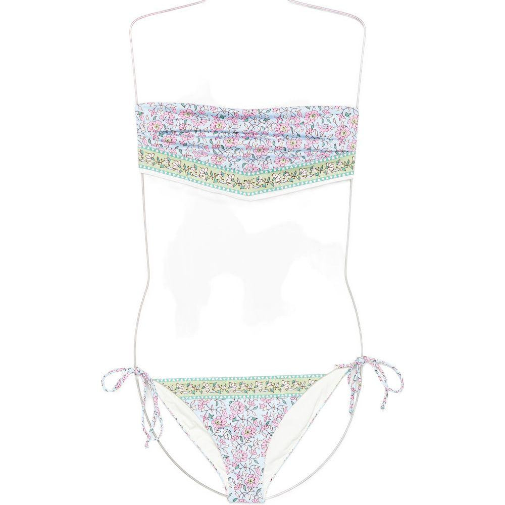 Bikini per donna MC2 Saint Barth multicolore con stampa floreale all-over VIR0001 08720L MC2 ST. BARTH