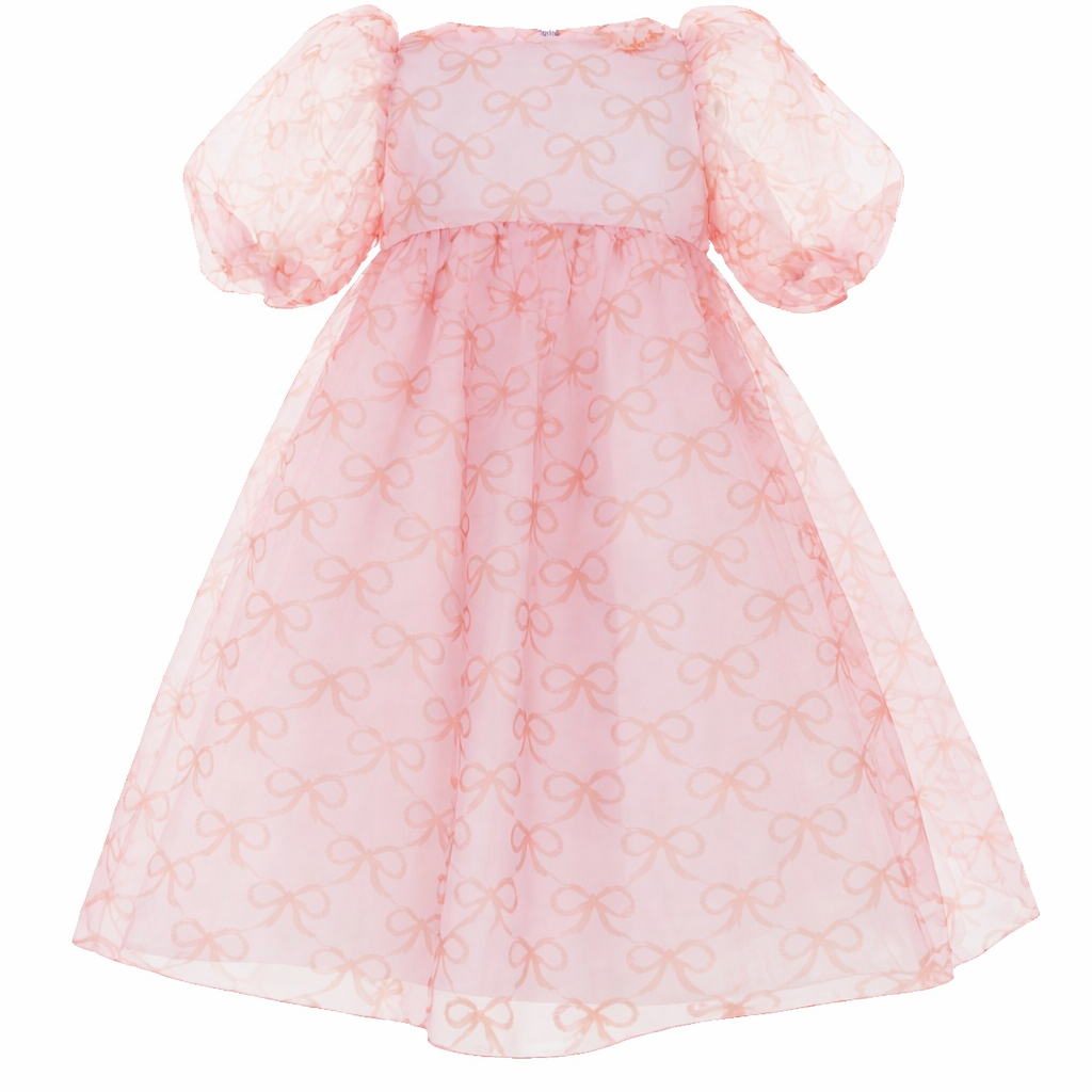 Abito per bambina Mi Mi Sol rosa con maniche a palloncino MFAB784TS1114 PNK MIMISOL