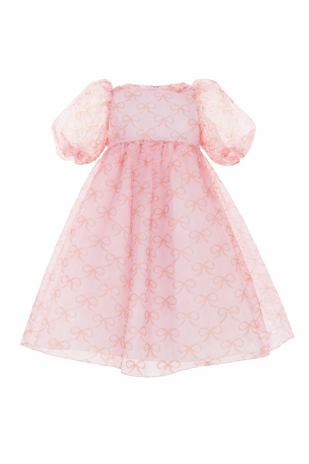 Abito per bambina Mi Mi Sol rosa con maniche a palloncino MFAB784TS1114 PNK MIMISOL