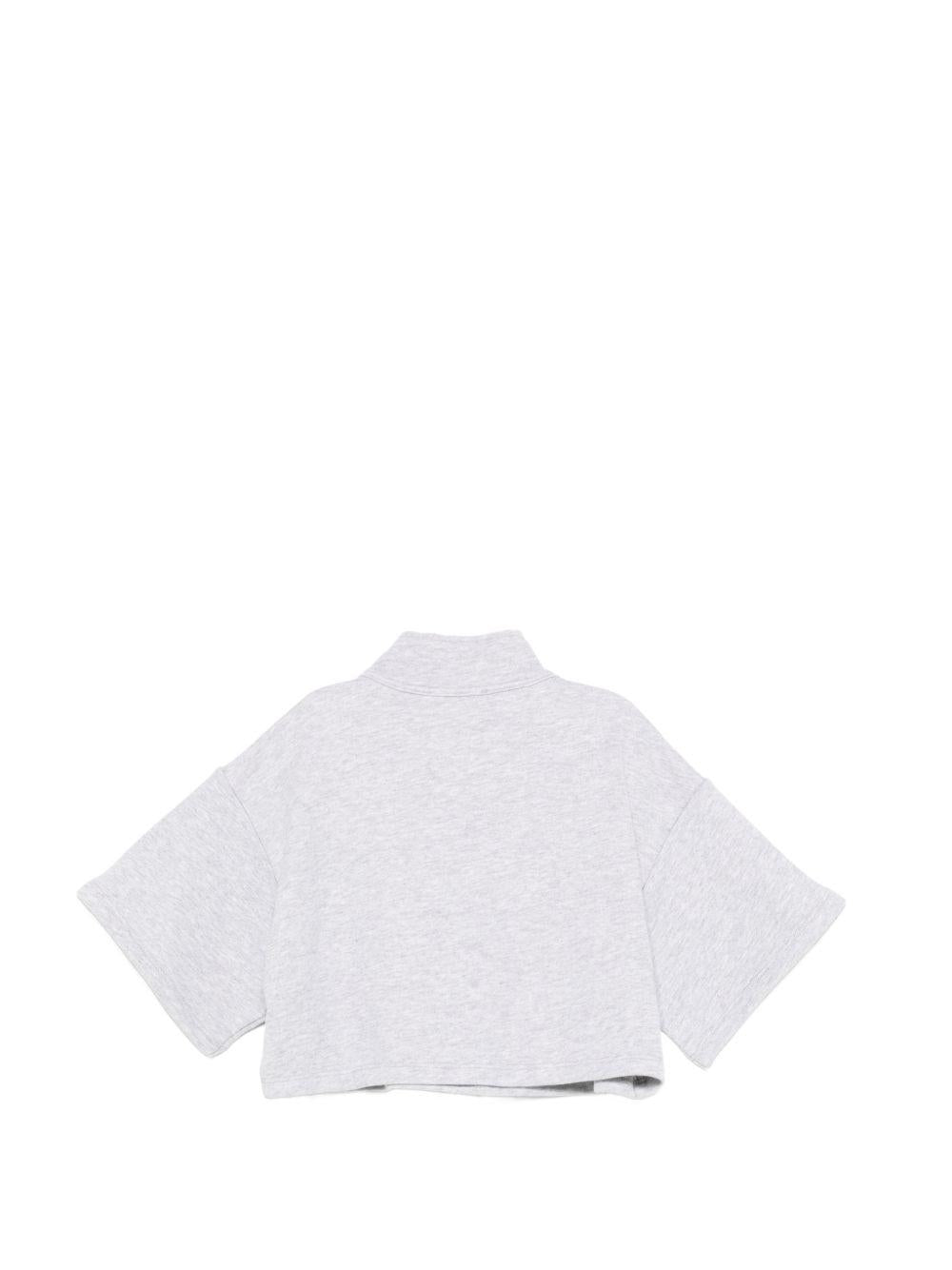 Felpa per bambina Stella McCartney Kids grigia con collo a lupetto TY4C00 Z0499 807 STELLA McCARTNEY KIDS
