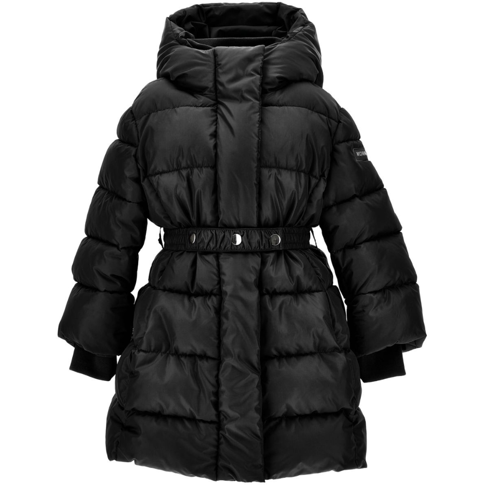 Piumino per bambina Monnalisa nero con cappuccio 17F101 6020 0050 MONNALISA