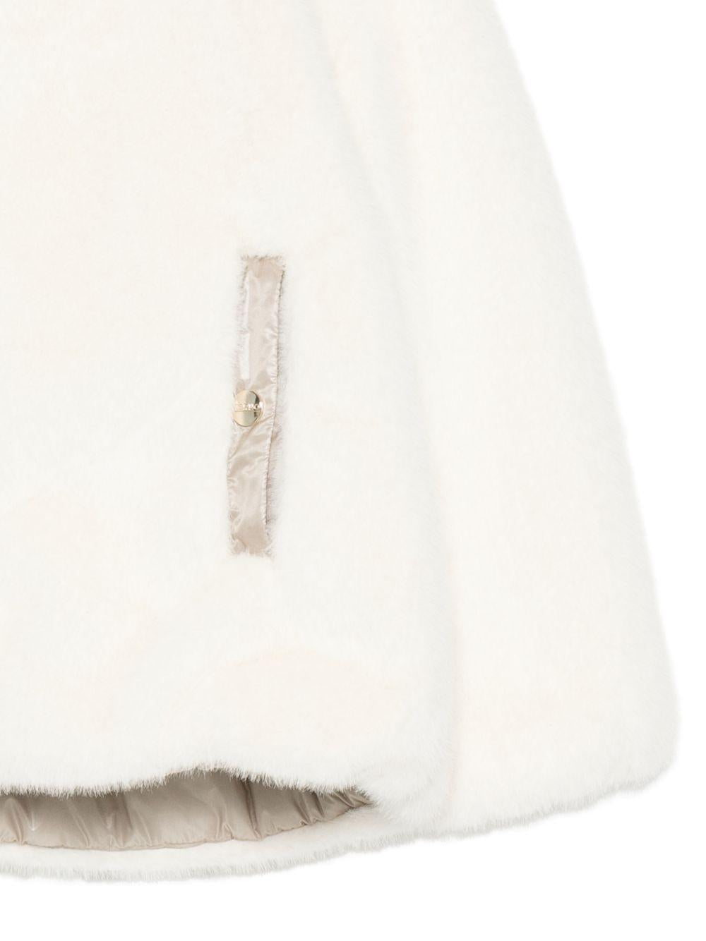 Giubbino per bambina Herno Kids beige con cappuccio imbottito GC000060G12630 1000 HERNO KIDS