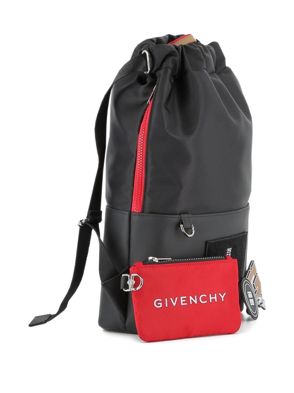 Zaino per bambini Givenchy Kids nero con applicazione con logo H30906 09B GIVENCHY KIDS