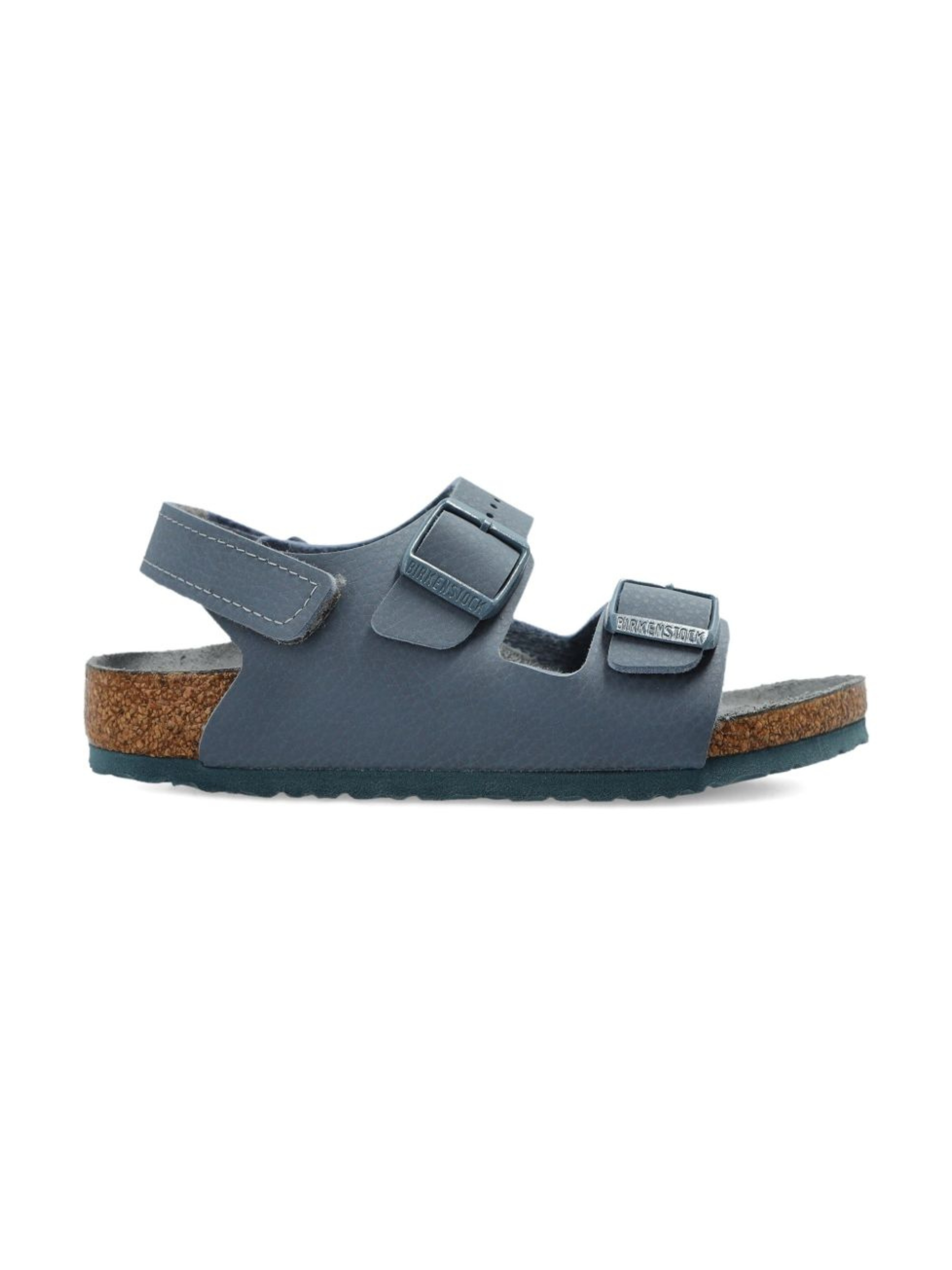 Sandali Milano per bambini Birkenstock Kids blu con doppia fibbia 1031647 GRAY BIRKENSTOCK