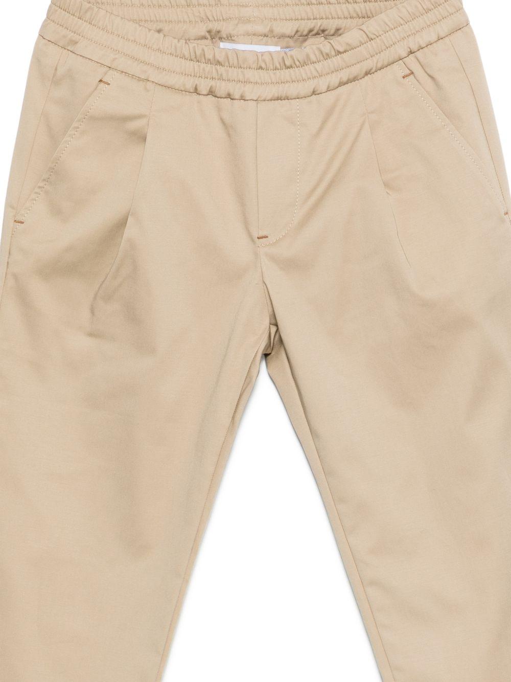 Pantaloni per bambino DONDUP Kids beige con vita elasticizzata DMPA1830RA029 0037 DONDUP KIDS