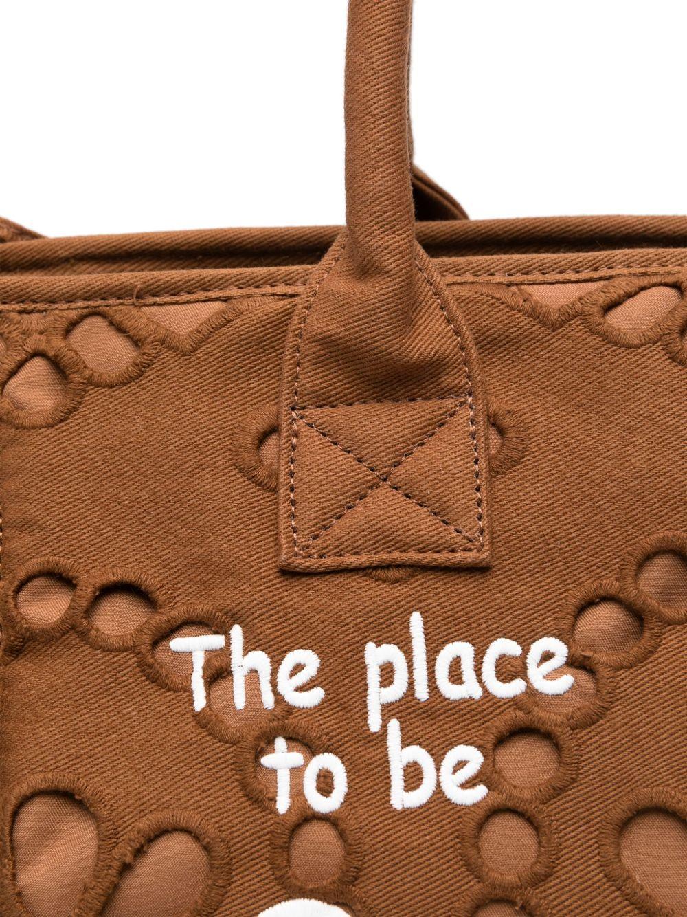 Borsa Vanity MC2 Saint Barth marrone in pizzo sangallo VANI0029 09058L MC2 ST. BARTH KIDS