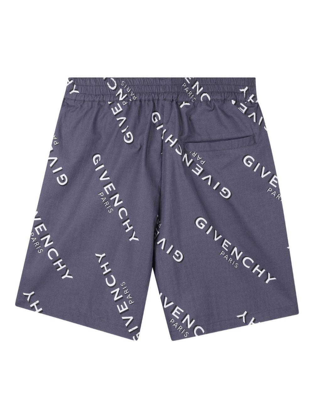 Completo 2 pezzi per bambino Givenchy Kids grigio con logo all-over H31081 M01 GIVENCHY KIDS