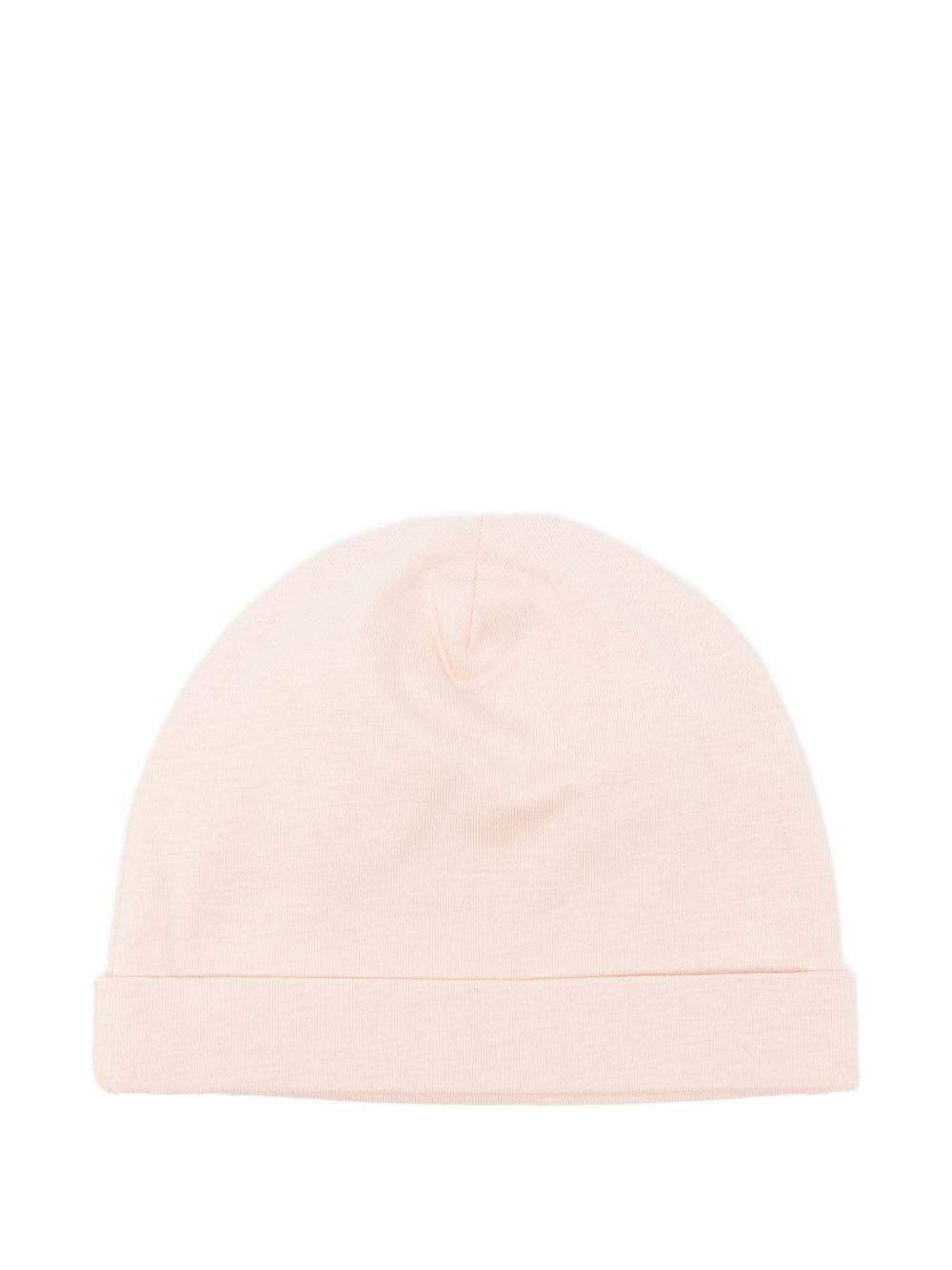 Cappello per neonata Elisabetta Franchi La Mia Bambina rosa con logo ricamato ENCP0800JF054 C036 ElISABETTA FRANCHI