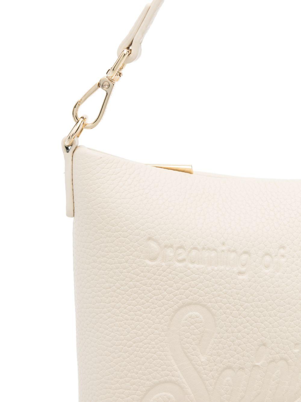 Borsa Aline MC2 Saint Barth bianca con logo goffrato ALI0034 01516L MC2 ST. BARTH KIDS