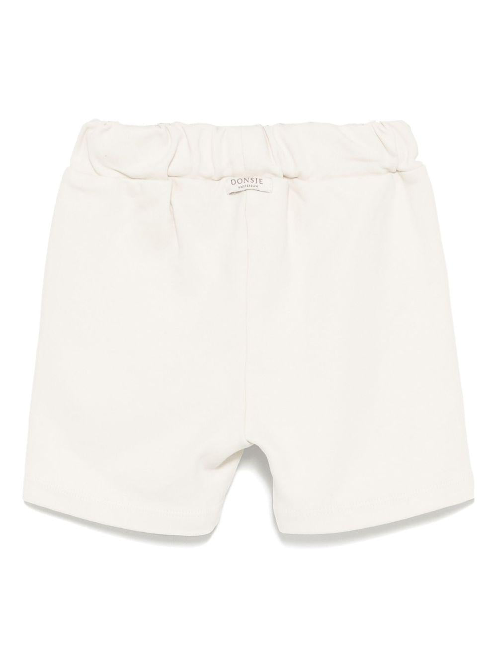 Shorts per neonato Donsje Ithri beige con motivo con ricamo 4096002NB 00133 DONSJE