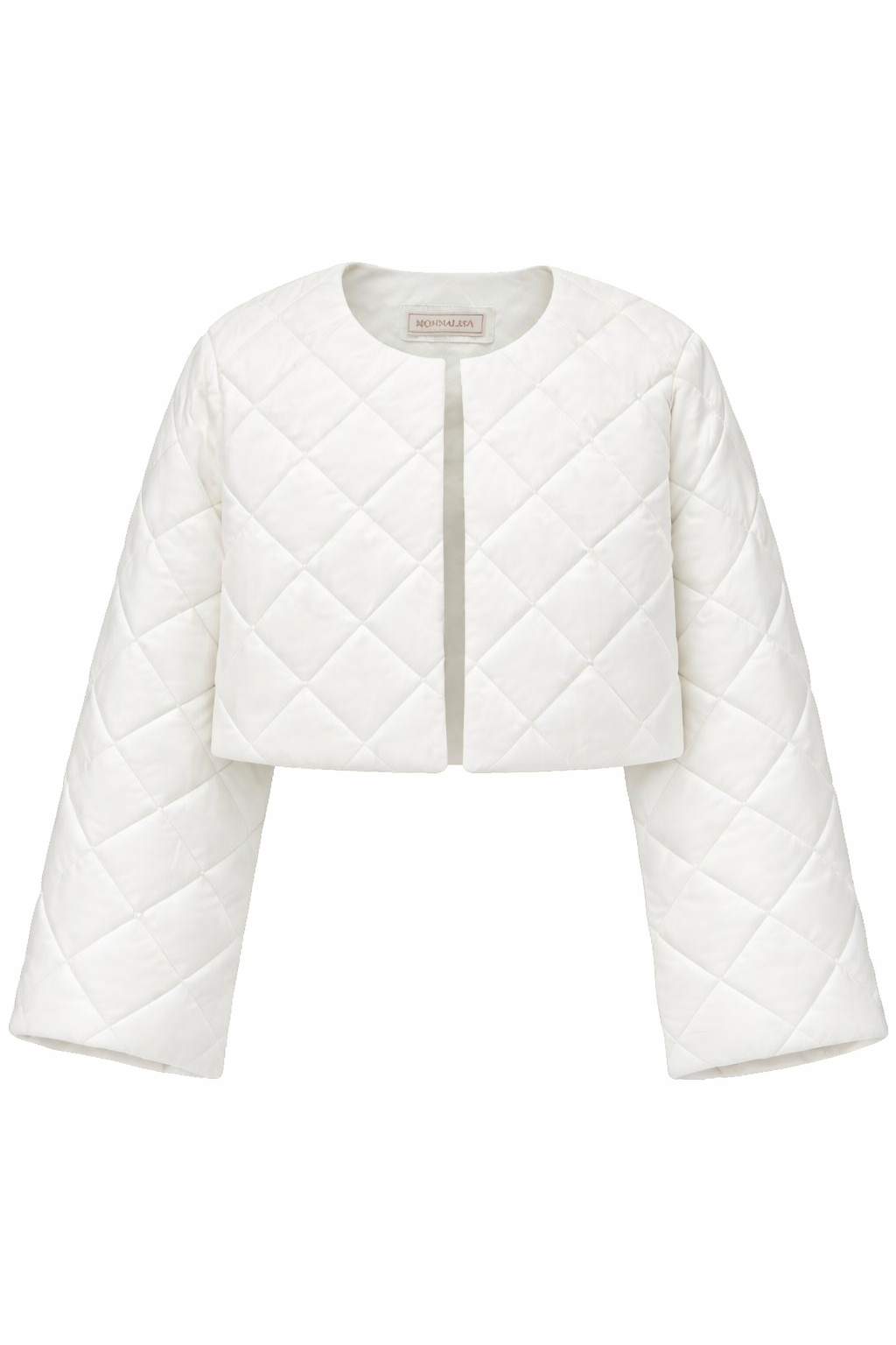 Giacca per bambina Monnalisa bianca con design trapuntato 17G100 7020 0001 MONNALISA KIDS