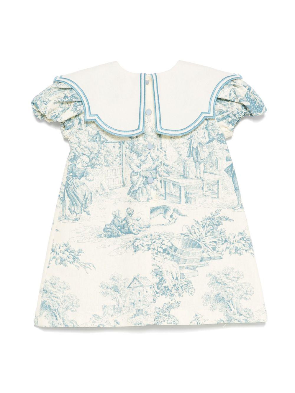 Abito per neonata JESURUM BABY Federica beige con stampa FEDERICA VAR.44 JESURUM