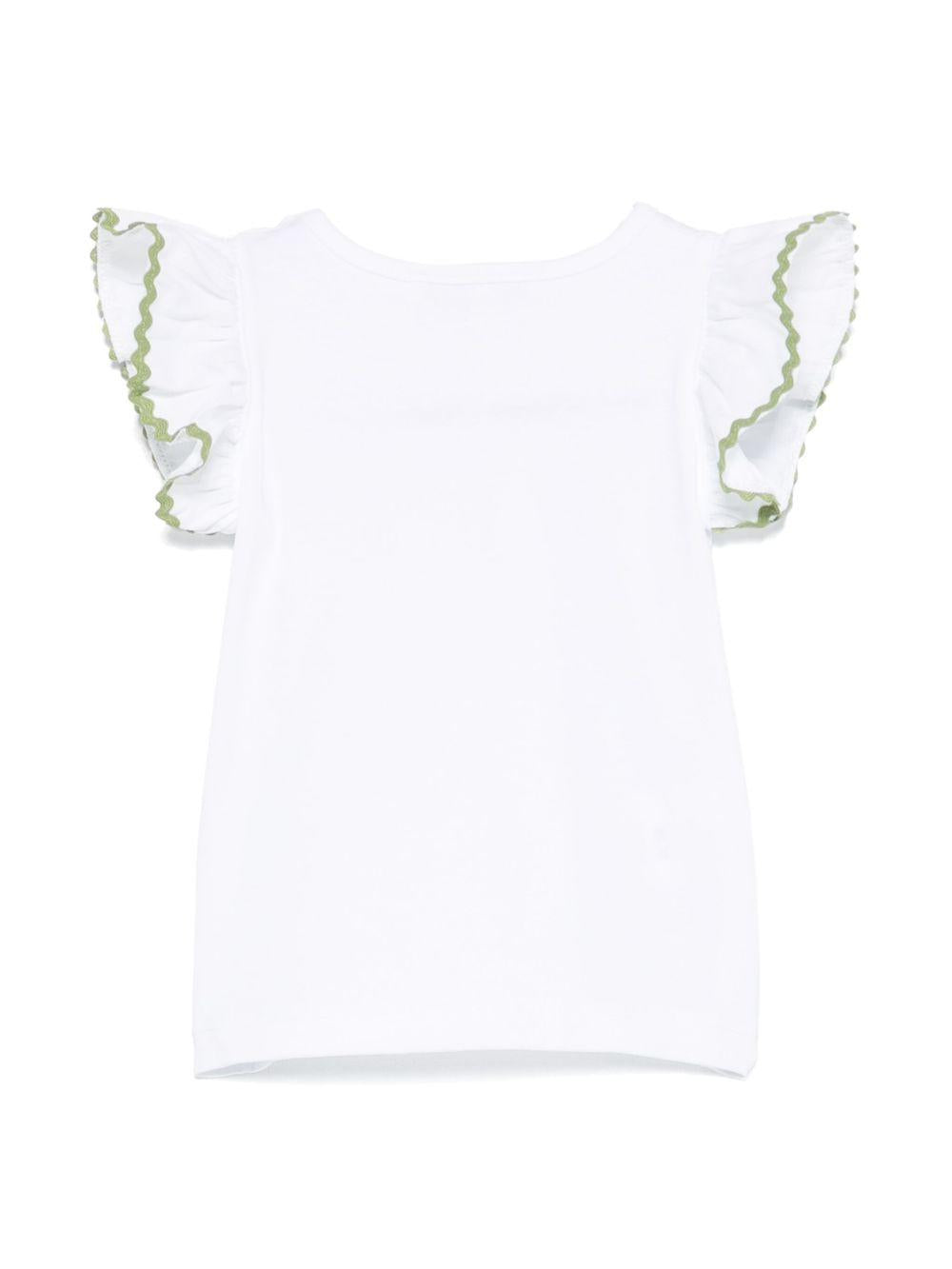 Top per neonata Mariella Ferrari bianco con dettaglio a smerlo TSC3 500 P005 MARIELLA FERRARI KIDS