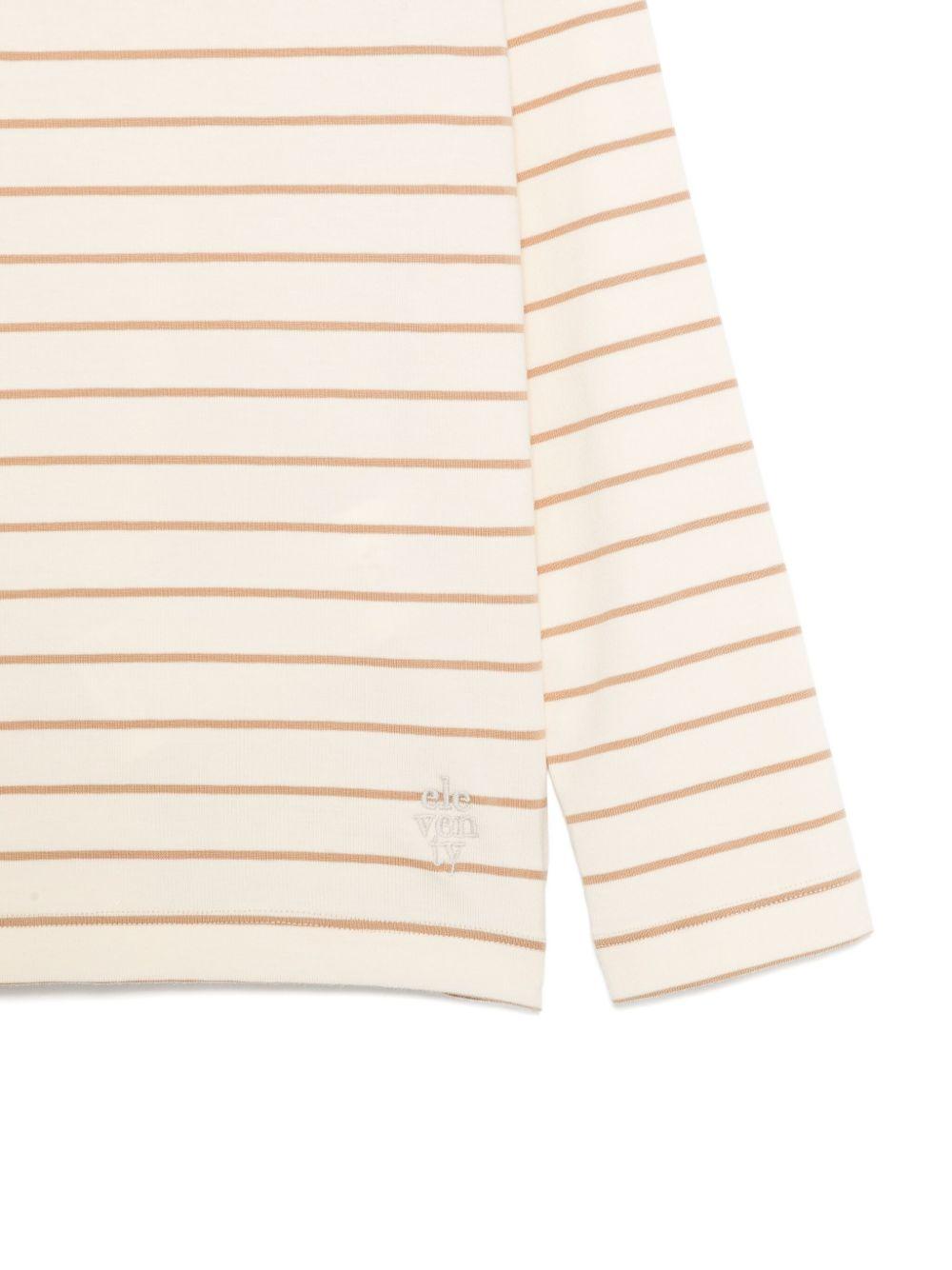 Maglia per bambino Eleventy Kids beige con motivo a righe EX8P10 J0523 101BG ELEVENTY KIDS