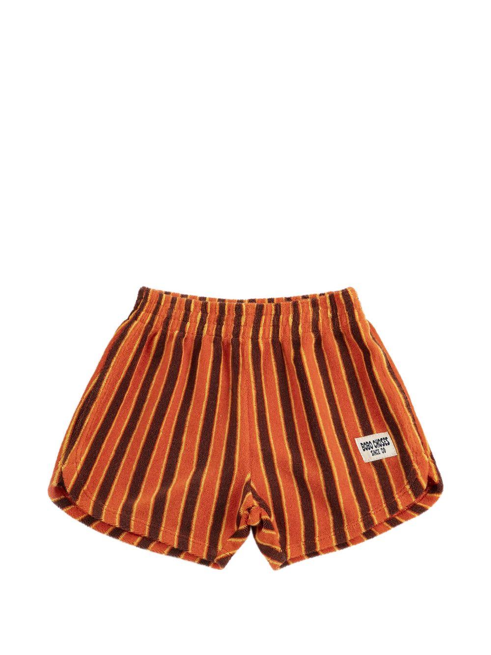 Shorts a righe per bambino Bobo Choses arancione B126AC057 811 BOBO CHOSES