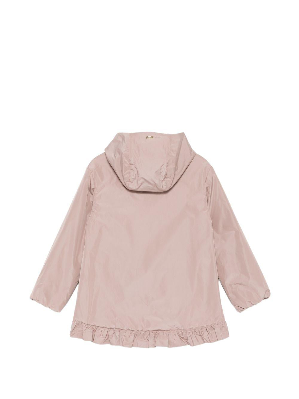 Giubbino per bambina Herno Kids rosa con cappuccio rimovibile GI000101G12483Z 4035 HERNO KIDS