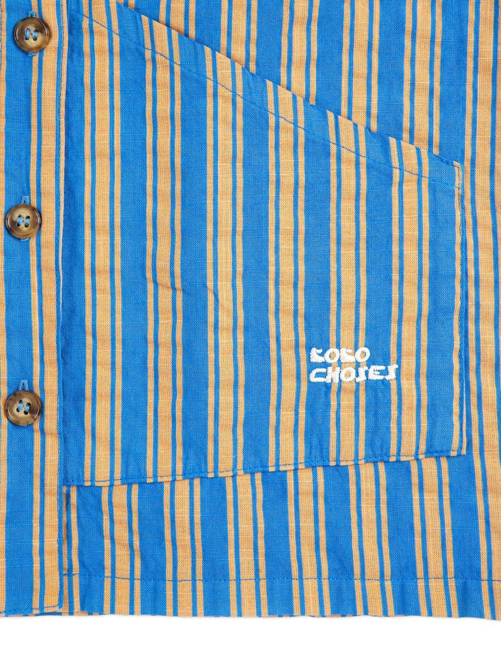 Camicia per bambino Bobo Choses Kids blu con design a righe B126AC035 411 BOBO CHOSES KIDS