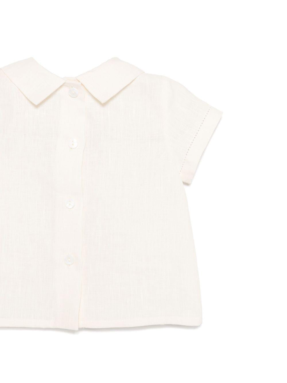 Camicia per neonata JESURUM BABY Ascanio bianco con colletto a punta ASCANIO VAR.01 JESURUM