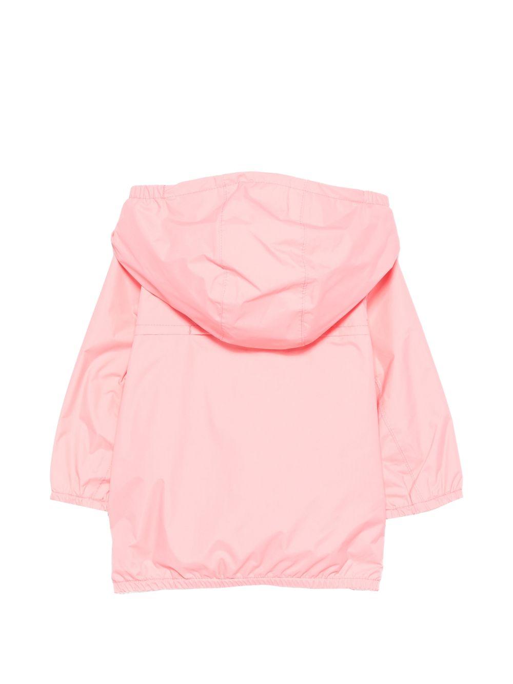 Giacca per neonata K Way Kids rosa con cappuccio e zip K2132MW C11 K-WAY KIDS