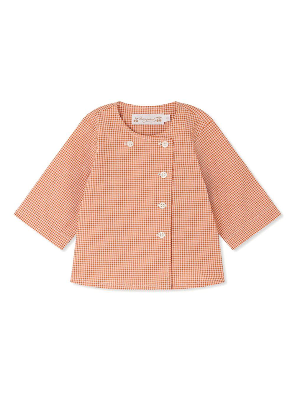 Camicia per neonato Bonpoint Emil arancione in cotone S05OSHW00001 365A BONPOINT