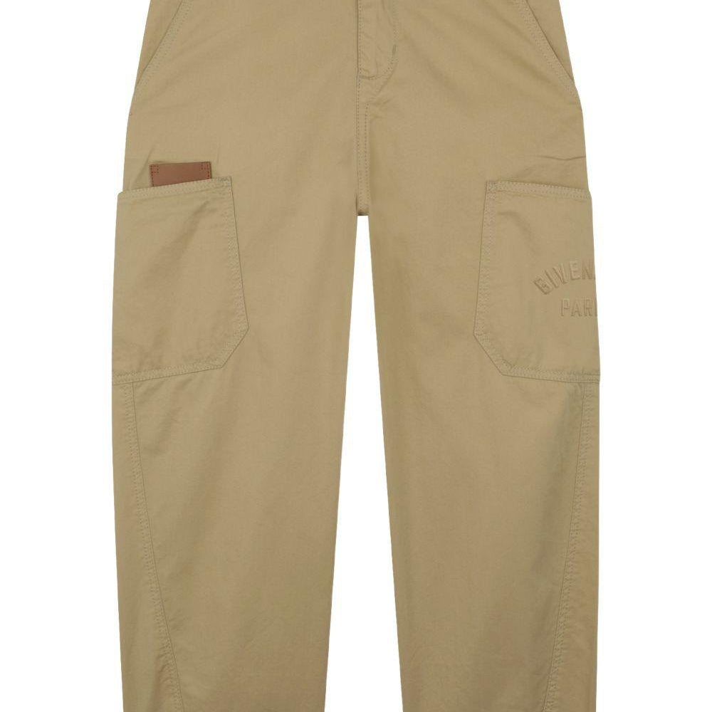 Pantaloni per bambino Givenchy Kids beige con tasche cargo H31093 222 GIVENCHY KIDS