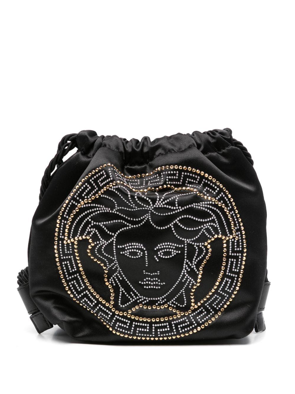 Zaino per bambina Versace Kids nero con motivo Medusa 10209531A15267 1B00L VERSACE KIDS