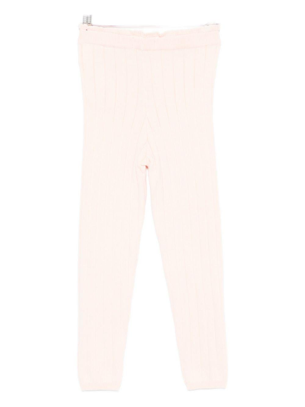 Pantaloni per bambina Louise Misha rosa con pompon colorati GRC-W24-PR151 BLUSH LOUISE MISHA