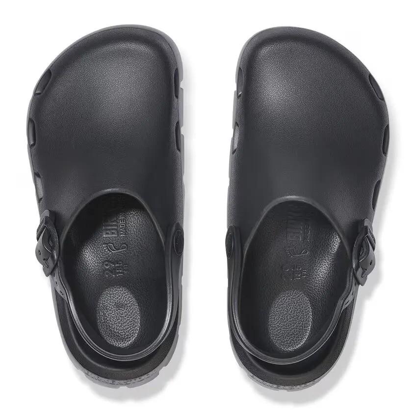 Ciabatta per bambino Birkenstock Kids nero con cinturino posteriore 1029584 BLACK BIRKENSTOCK