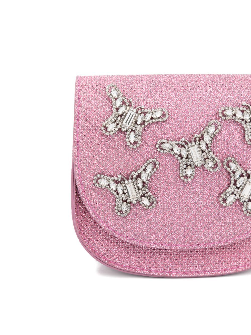Borsa per bambina Aruna Seth rosa con applicazione farfalle BAG01 PINK ARUNA SETH KIDS