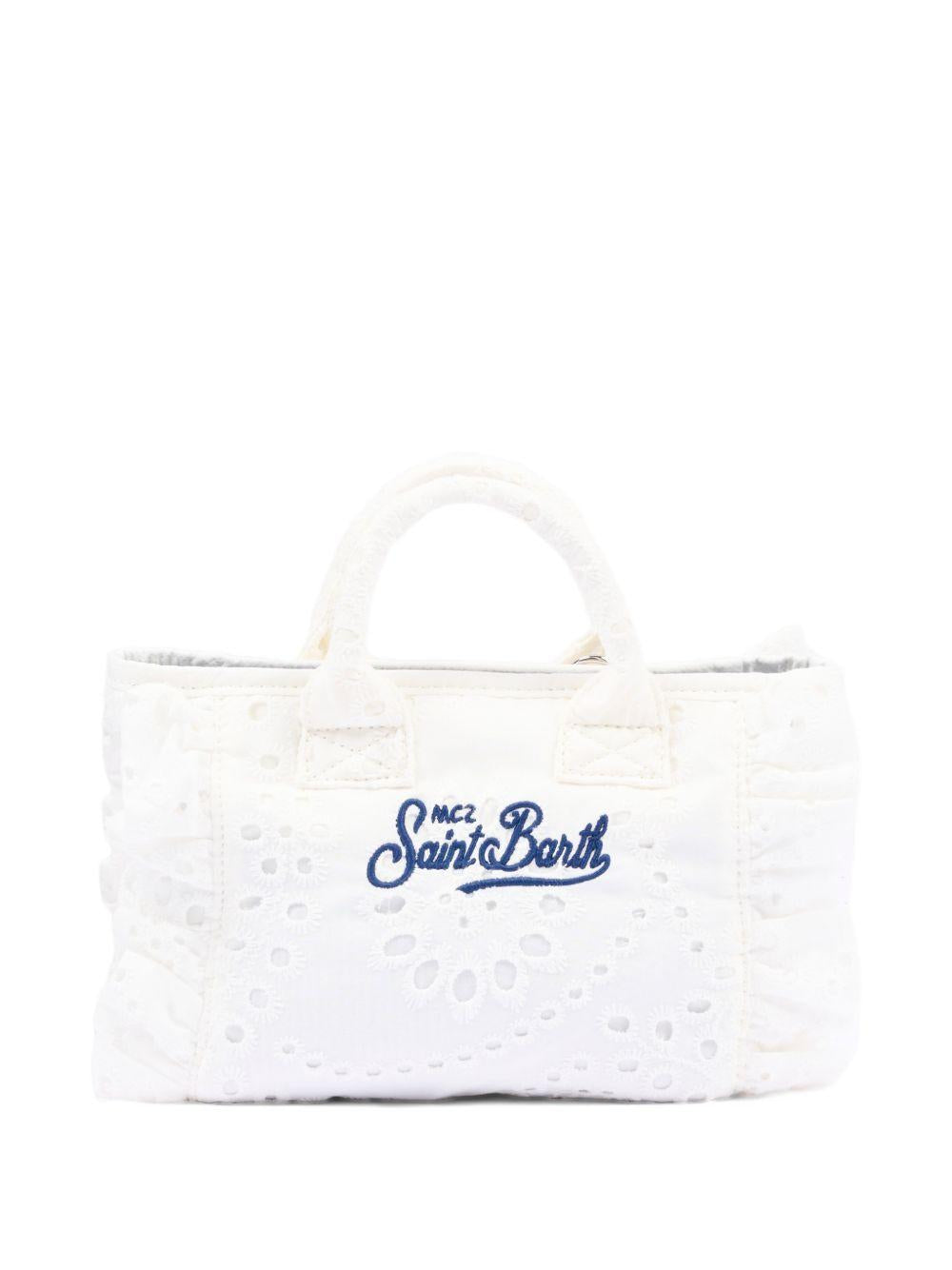 Borsa Vanity Mini MC2 Saint Barth bianca in pizzo sangallo VAMI018 00434L MC2 ST. BARTH KIDS