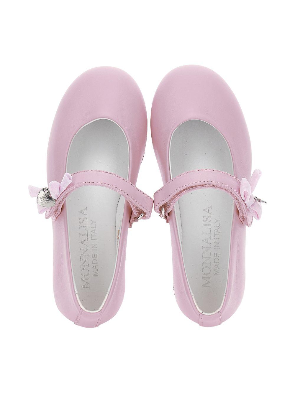 Ballerine per bambina Monnalisa rosa con cinturino 8CG002 7707 0090 MONNALISA KIDS
